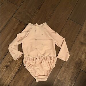 Carter's Peach One Piece with Ruffle Accents